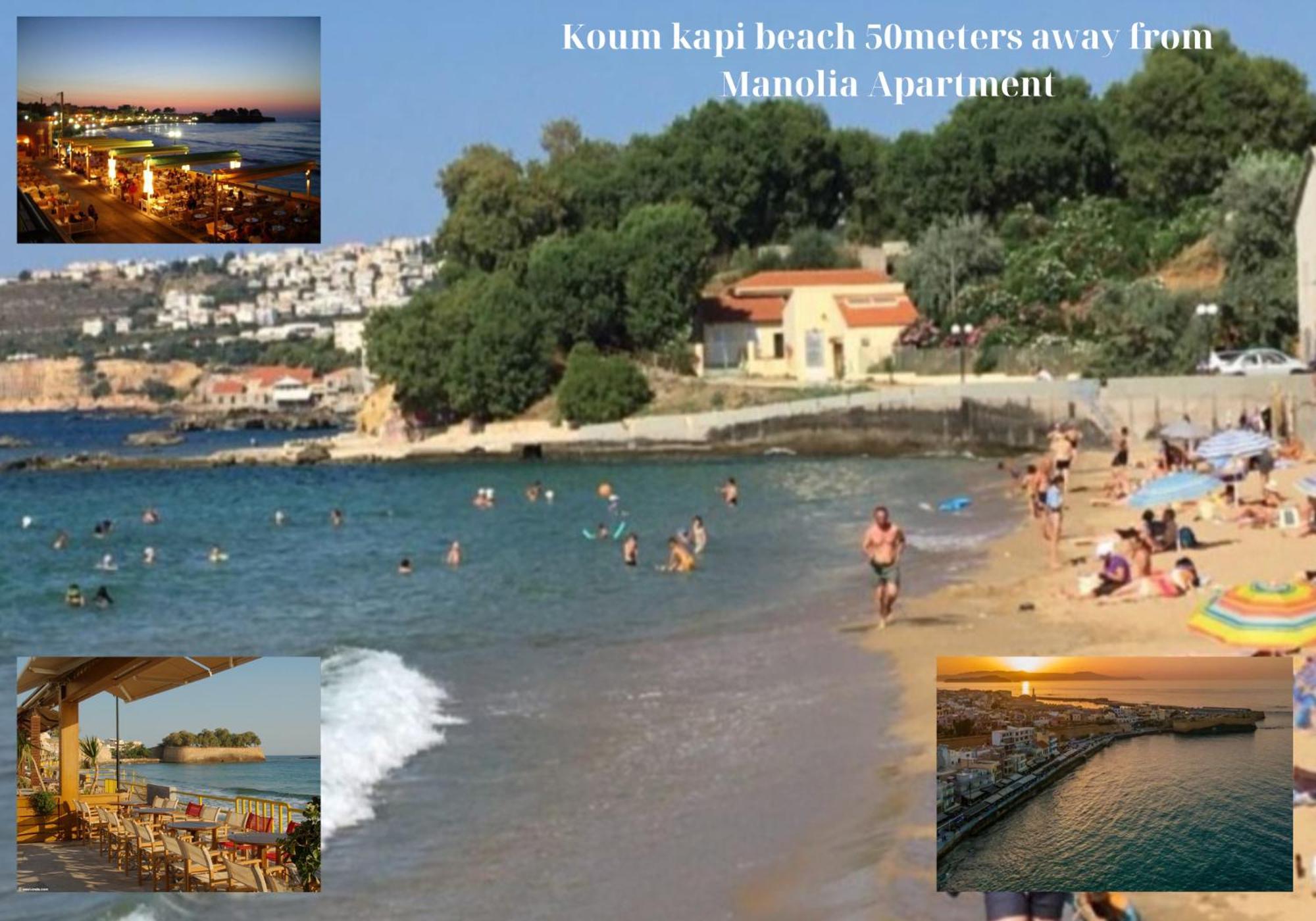 Center Manolia Dream 1 Bedroom Apartment 100M Away From The Beach Chania  Exterior foto